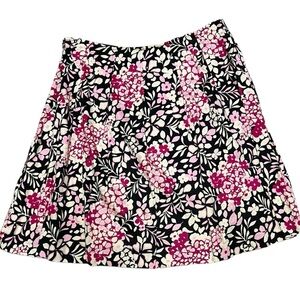 Attention Lightweight Floral Side Zip Almost Vintage Skirt Size 14